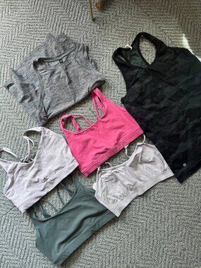 Bundle of Athleta bras and tanks